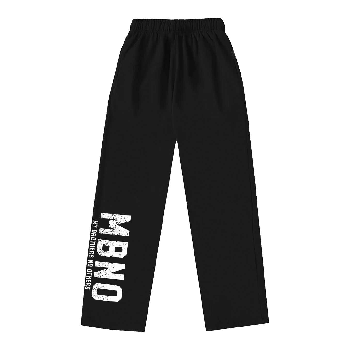 OPEN LEG SWEATPANTS (BLACK)