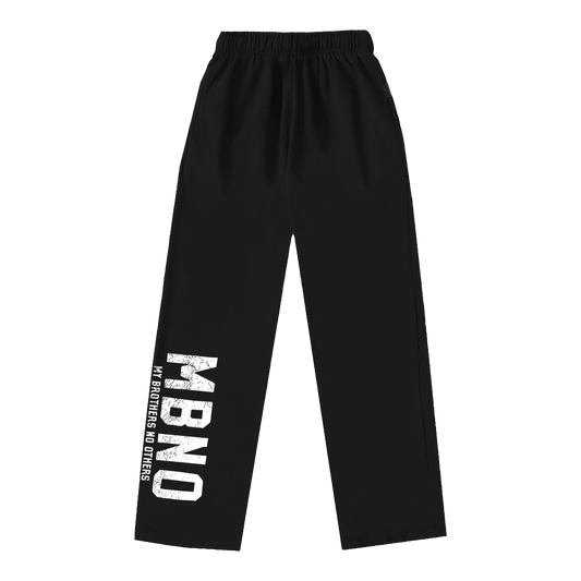 OPEN LEG SWEATPANTS (BLACK)